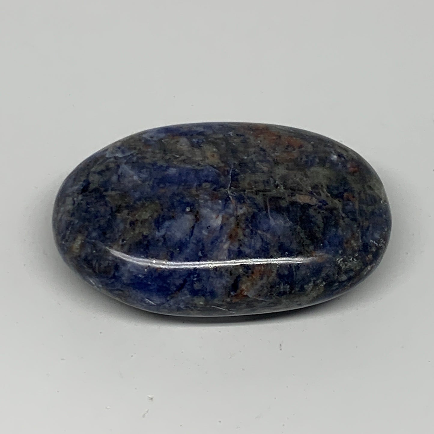 91.9g, 2.6"x1.7"x0.8", Sodalite Palm-Stone Crystal Polished Handmade, B21762