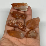 58g, 1.2"-1.7", 6pcs, Natural Red Quartz Crystal Terminated @Morocco, B11362