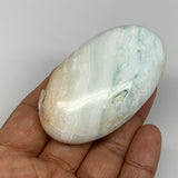 91.8g, 2.7"x1.6"x0.9", Caribbean Calcite Palm-Stone @Afghanistan, B26261