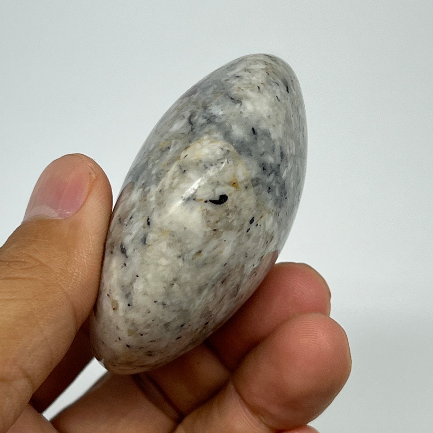 135.9g,2.4"x2.4"x1.1" Tourmaline Rubellite Palm-Stone Reiki @Madagascar,B21997