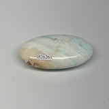91.8g, 2.7"x1.6"x0.9", Caribbean Calcite Palm-Stone @Afghanistan, B26261