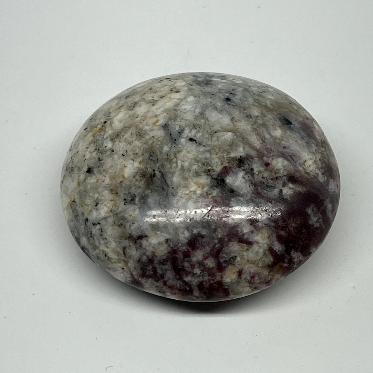 135.9g,2.4"x2.4"x1.1" Tourmaline Rubellite Palm-Stone Reiki @Madagascar,B21997