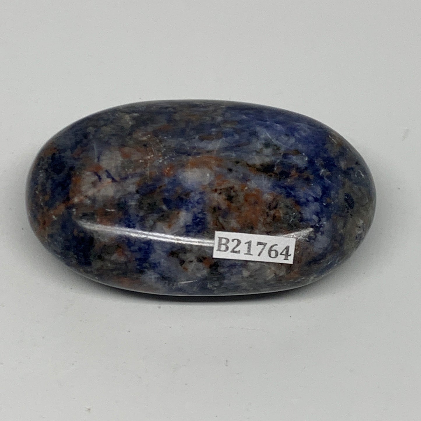 98.7g, 2.7"x1.7"x0.8", Sodalite Palm-Stone Crystal Polished Handmade, B21764