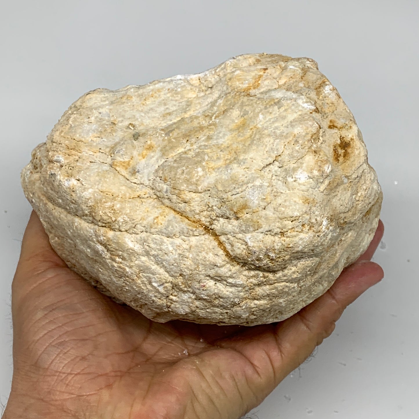 4.28 Lbs,6.8"x5.2"x3.8", 1 Pair, Natural Quartz Geodes Sculpture @Morocco,B10558