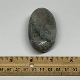105.5g,3"x1.5"x0.9", Labradorite Palm-stone Tumbled Reiki @Madagascar,B16305