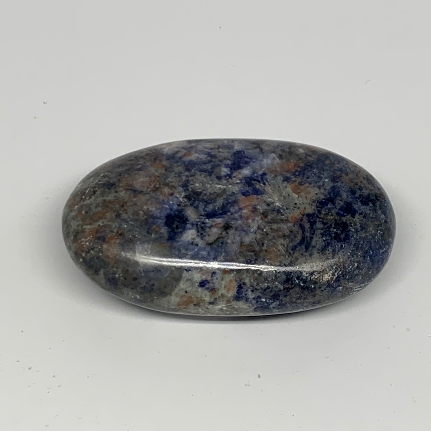 91.4g, 2.7"x1.6"x0.8", Sodalite Palm-Stone Crystal Polished Handmade, B21769