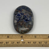 91.4g, 2.7"x1.6"x0.8", Sodalite Palm-Stone Crystal Polished Handmade, B21769