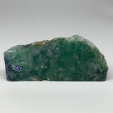 970g, 7.8"x3.7"x1.1", Natural Untreated Fluorite Slab Crystal @Mexico, B18622
