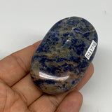 83g, 2.6"x1.6"x0.8", Sodalite Palm-Stone Crystal Polished Handmade, B21770