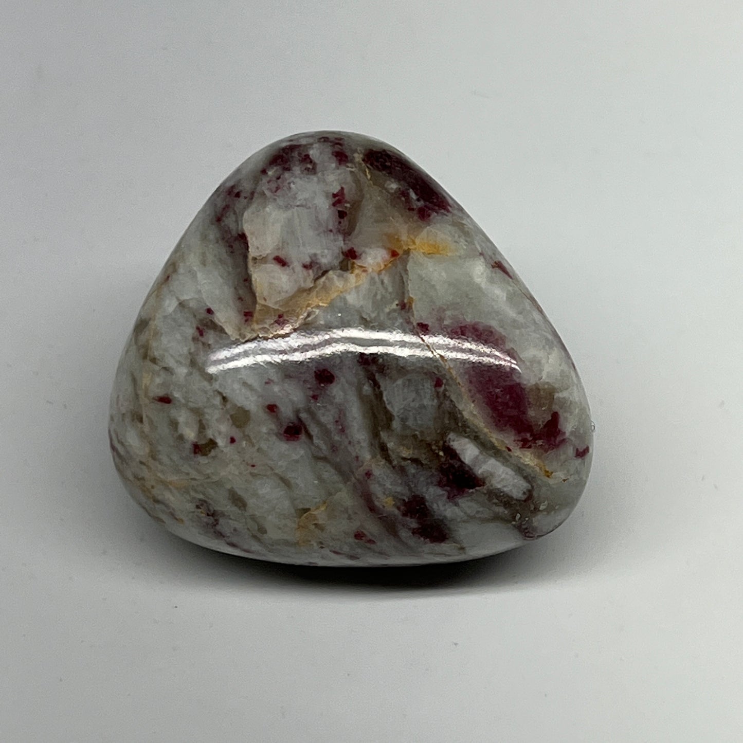 116.5g,2"x1.9"x1.4" Tourmaline Rubellite Palm-Stone Reiki @Madagascar,B21009