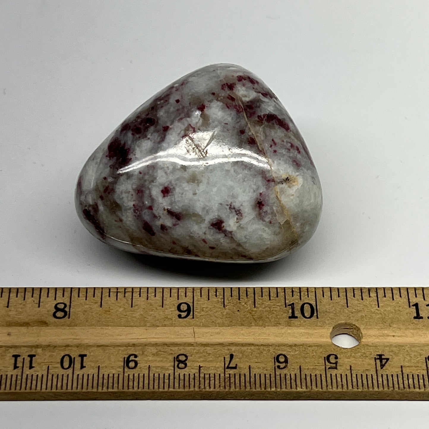 116.5g,2"x1.9"x1.4" Tourmaline Rubellite Palm-Stone Reiki @Madagascar,B21009