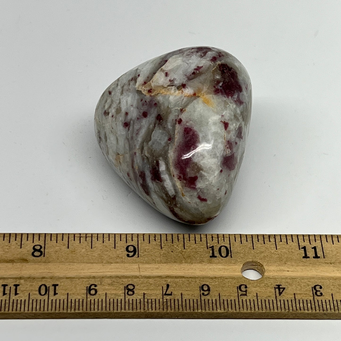 116.5g,2"x1.9"x1.4" Tourmaline Rubellite Palm-Stone Reiki @Madagascar,B21009