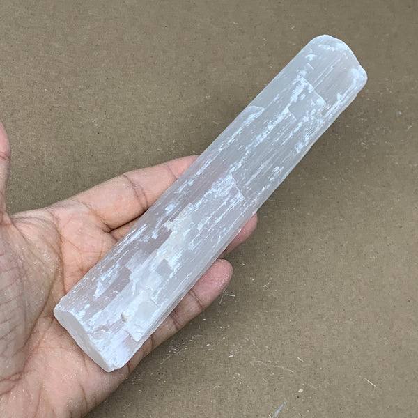 271.1g, 7.5"x1.5"x1", Rough Solid Selenite Crystal Blade Sticks @Morroco,B12222