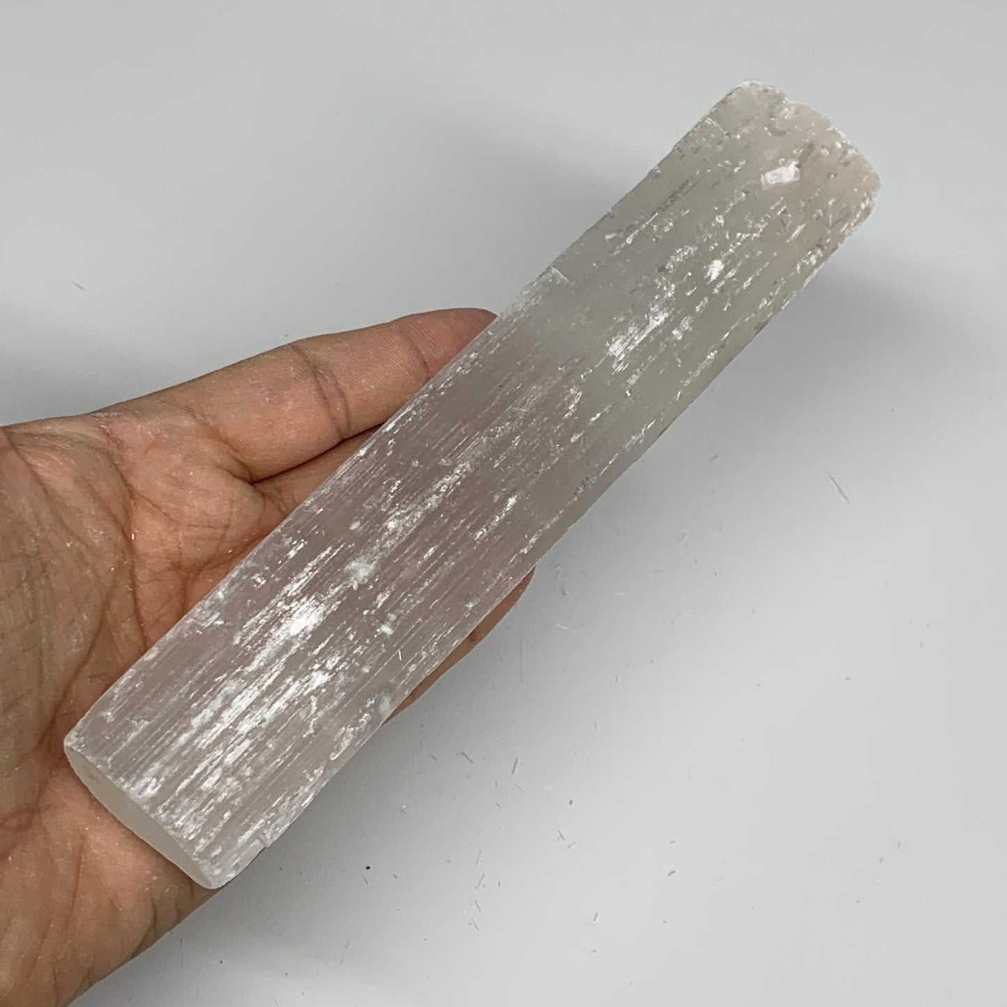 271.1g, 7.5"x1.5"x1", Rough Solid Selenite Crystal Blade Sticks @Morroco,B12222