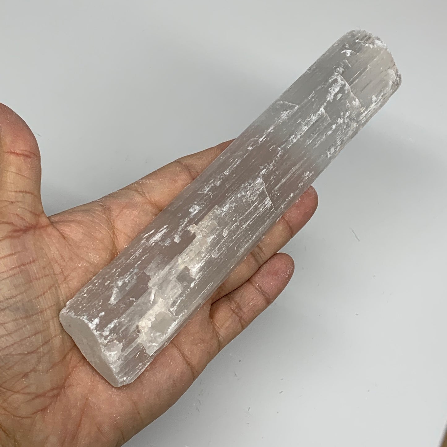 271.1g, 7.5"x1.5"x1", Rough Solid Selenite Crystal Blade Sticks @Morroco,B12222