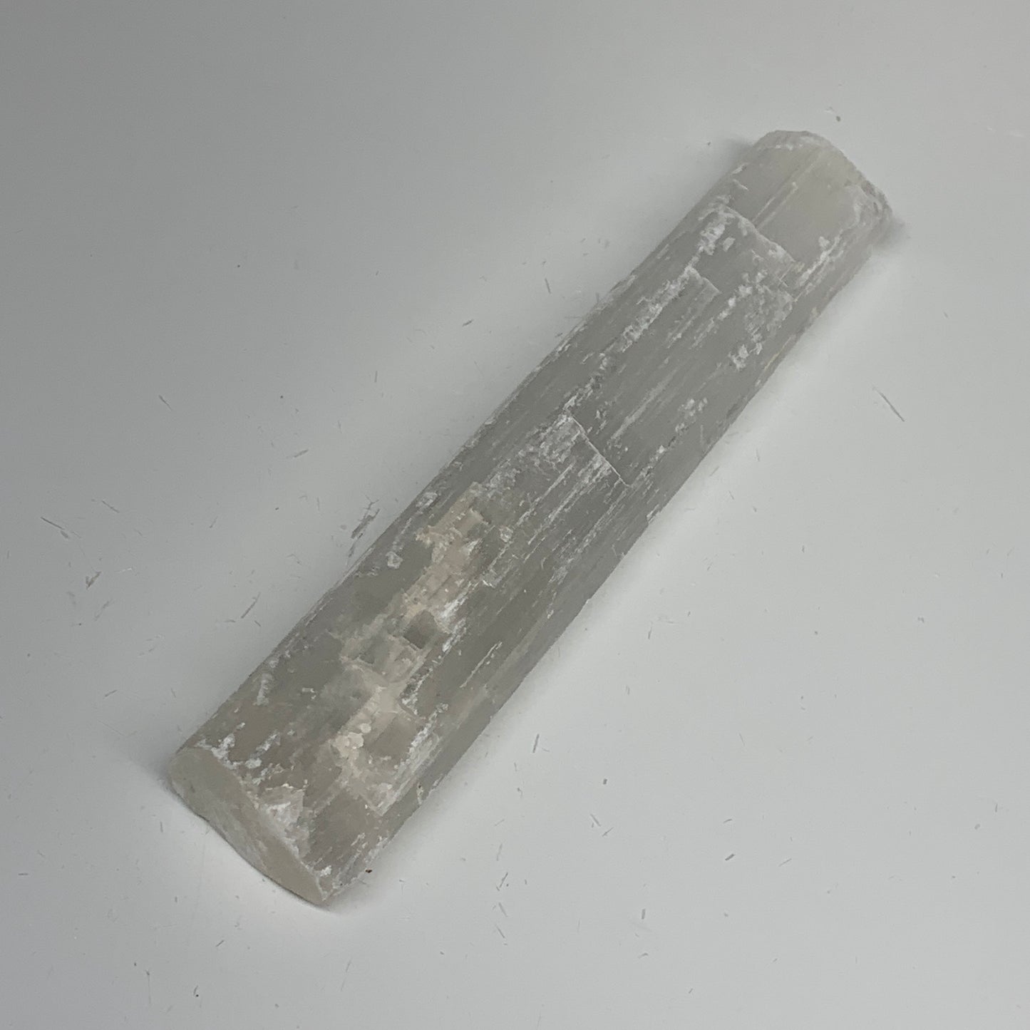 271.1g, 7.5"x1.5"x1", Rough Solid Selenite Crystal Blade Sticks @Morroco,B12222