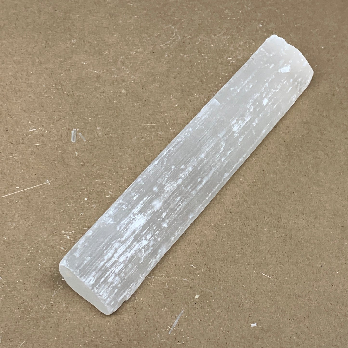 271.1g, 7.5"x1.5"x1", Rough Solid Selenite Crystal Blade Sticks @Morroco,B12222