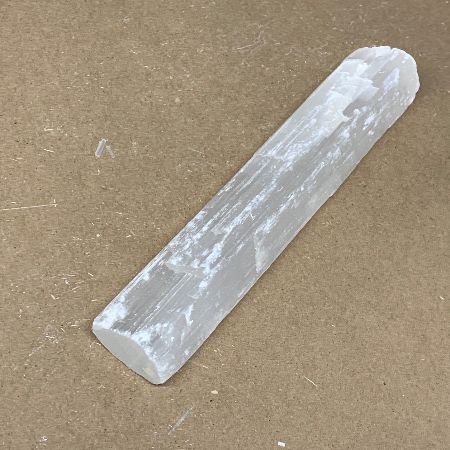 271.1g, 7.5"x1.5"x1", Rough Solid Selenite Crystal Blade Sticks @Morroco,B12222