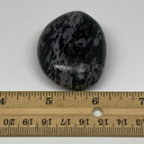 71.5g, 2"x1.6"x0.9", Indigo Gabro (Merlinite) Palm-Stone @Madagascar, B17874