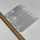 1pc, 75g-135g, 6" Natural Solid Selenite Crystal Wand Massage Stick, B8892