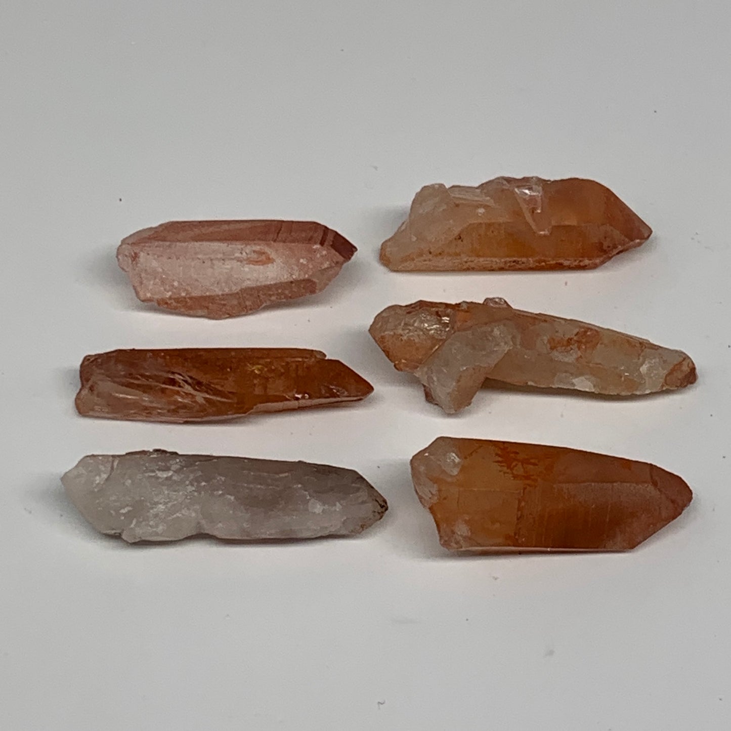56.7g, 1.4"-2", 6pcs, Natural Red Quartz Crystal Terminated @Morocco, B11387