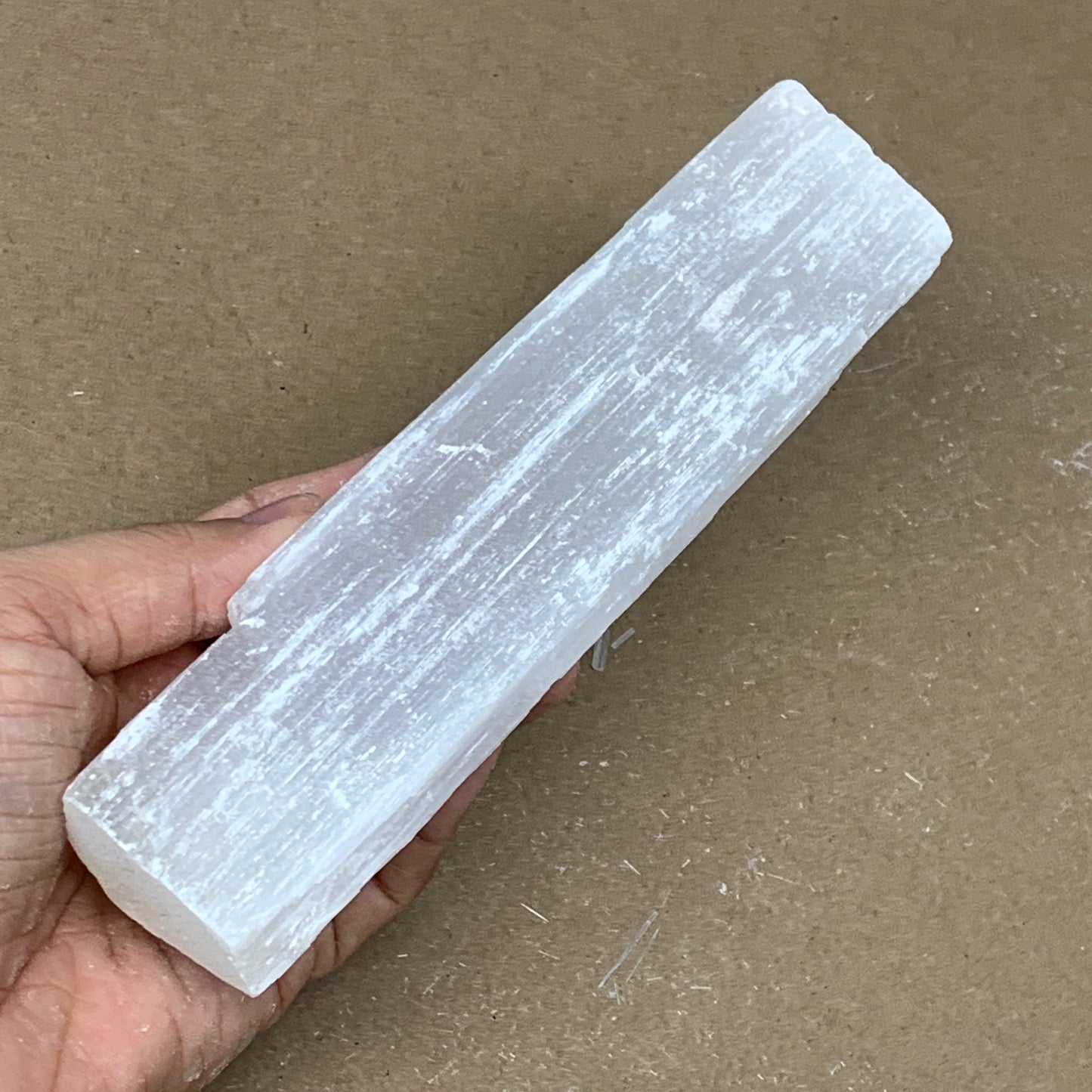 240.7g, 7.2"x1.7"x0.9", Rough Solid Selenite Crystal Blade Sticks @Morroco,B1223