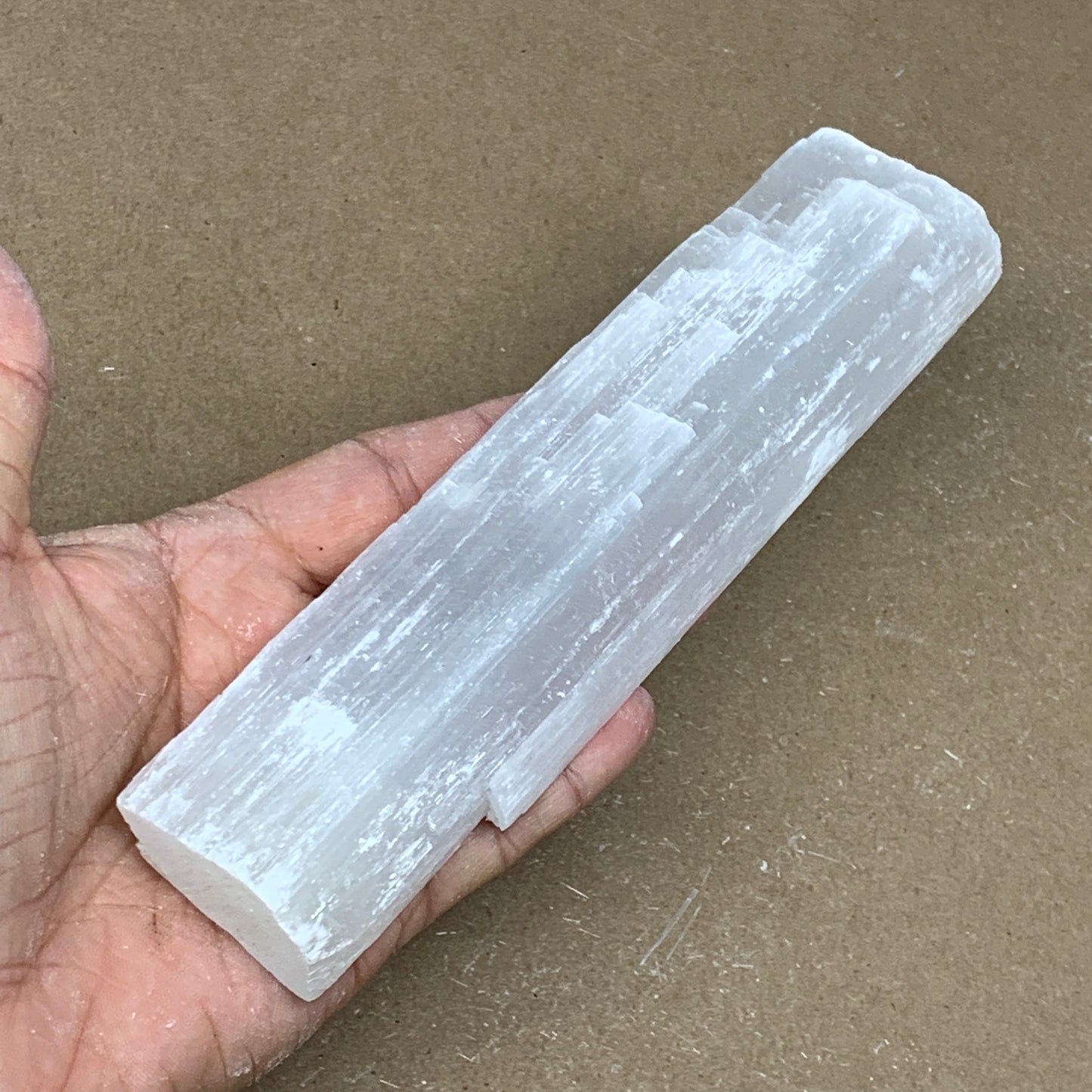 240.7g, 7.2"x1.7"x0.9", Rough Solid Selenite Crystal Blade Sticks @Morroco,B1223