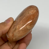 108.4g,2.5"x2"x0.9", Peach Moonstone Palm-Stone Polished Reiki Crystal, B15530