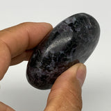 111.2g, 2.3"x1.8"x1", Indigo Gabro (Merlinite) Palm-Stone @Madagascar, B17883