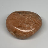87.7g,2.1"x1.8"x1", Peach Moonstone Palm-Stone Polished Reiki Crystal, B15532