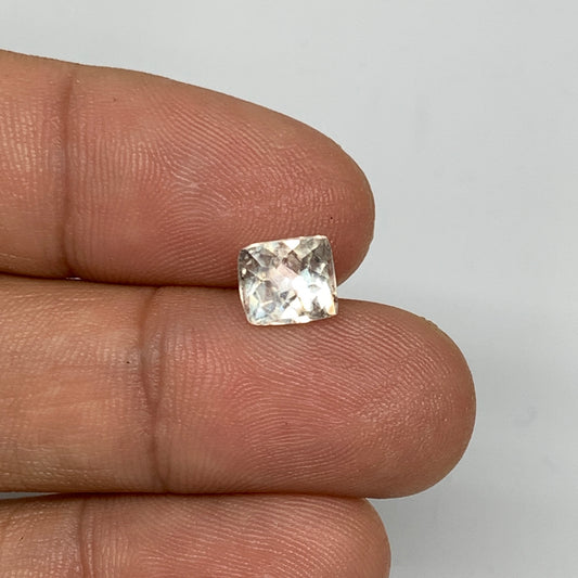 1.77cts, 7mmx6mmx5mm, Kunzite Crystal Facetted Cut Stone @Afghanistan, CTS30