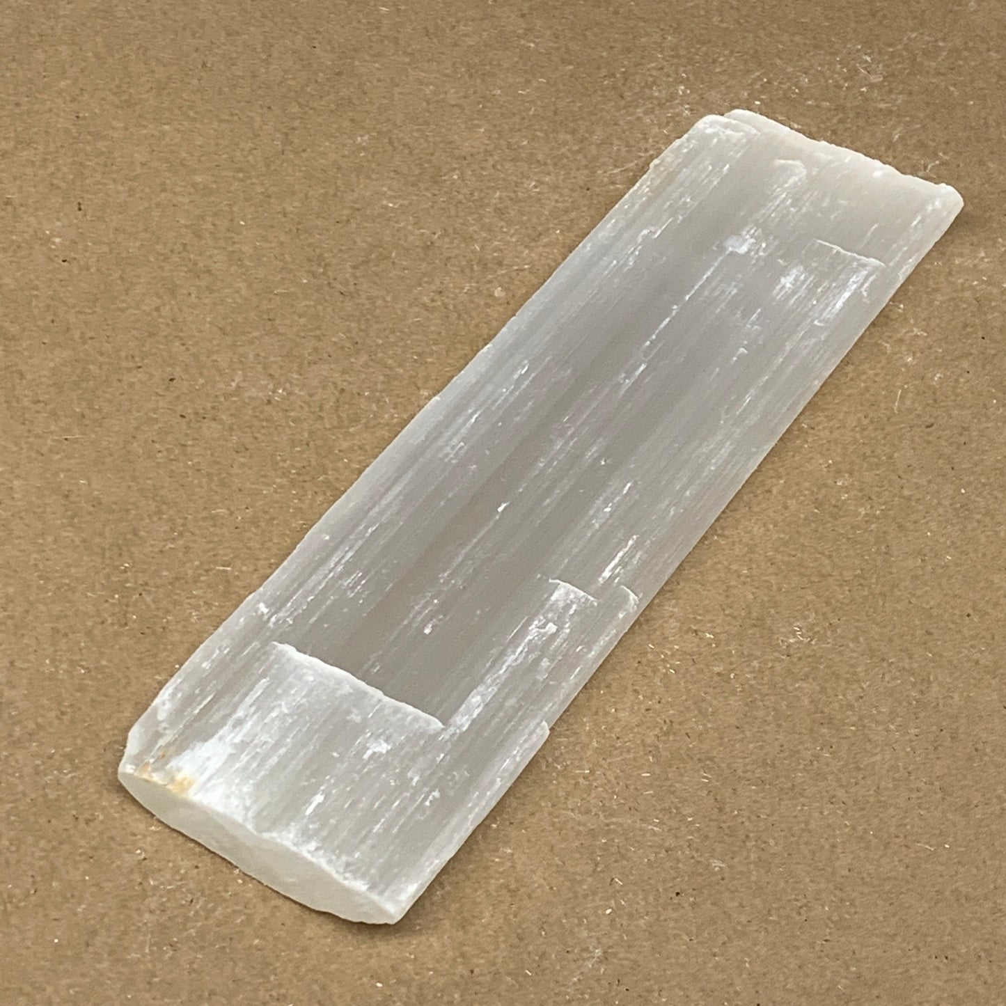 252g, 8.25"x2.3"x0.6", Rough Solid Selenite Crystal Blade Sticks @Morroco,B12235