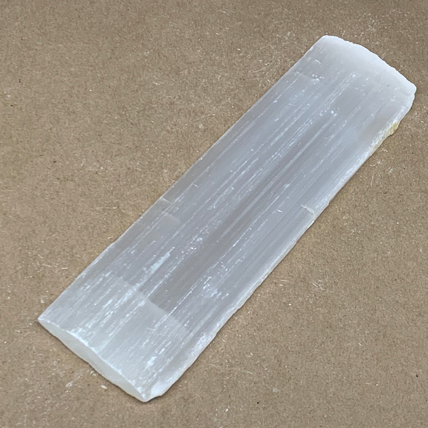 252g, 8.25"x2.3"x0.6", Rough Solid Selenite Crystal Blade Sticks @Morroco,B12235