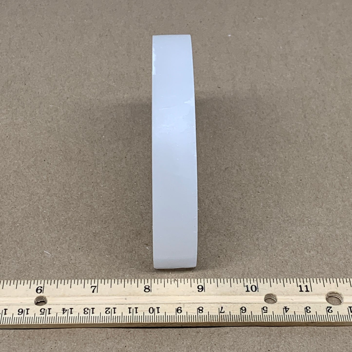 327g, 4.7"x3.5"x0.8",Selenite Crescent Moon Crystal (Satin Spar) @Morocco,B12977