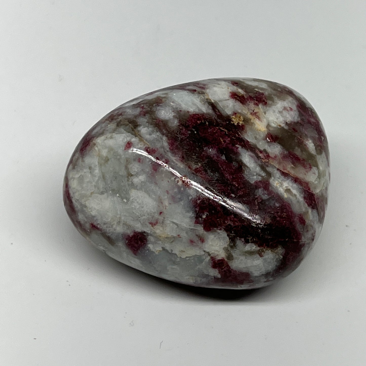 147g,2.4"x1.9"x1.5" Tourmaline Rubellite Palm-Stone Reiki @Madagascar,B21025