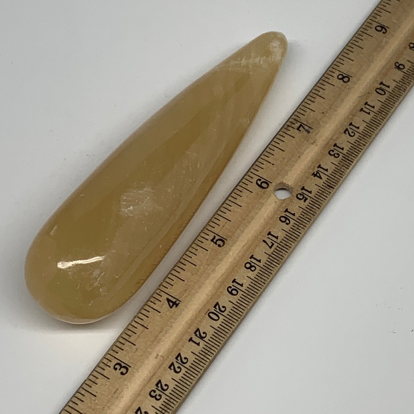 192.7g,5.1"x1.3" Natural Brown Calcite Wand Stick,Home Decor, Collectible, B6028