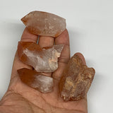 100.3g, 1.5"-2.1", 4pcs, Natural Red Quartz Crystal Terminated @Morocco, B11404