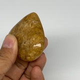 80.2g, 2"x2.2"x0.8", Natural Golden Quartz Heart Small Polished Crystal, B24822