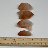 100.3g, 1.5"-2.1", 4pcs, Natural Red Quartz Crystal Terminated @Morocco, B11404