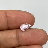 2.17cts, 8mmx5mmx7mm, Kunzite Crystal Facetted Cut Stone @Afghanistan, CTS36