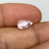 2.17cts, 8mmx5mmx7mm, Kunzite Crystal Facetted Cut Stone @Afghanistan, CTS36