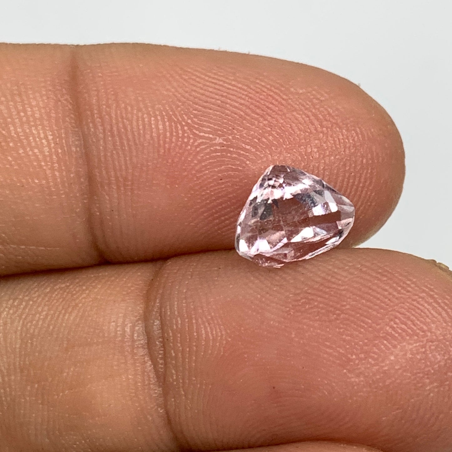 2.17cts, 8mmx5mmx7mm, Kunzite Crystal Facetted Cut Stone @Afghanistan, CTS36