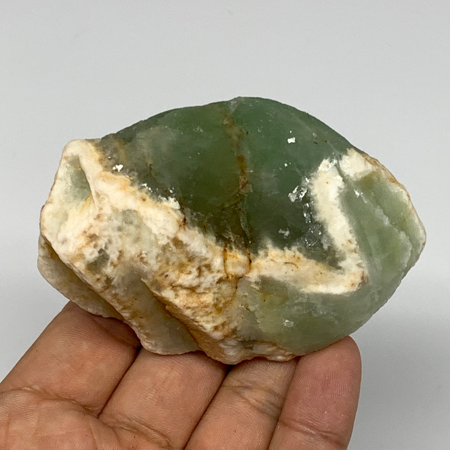 234.1g, 3.2"x2.1"x1.7" Fluorite Tumbled Rough Home Decor @Mexico, B18641