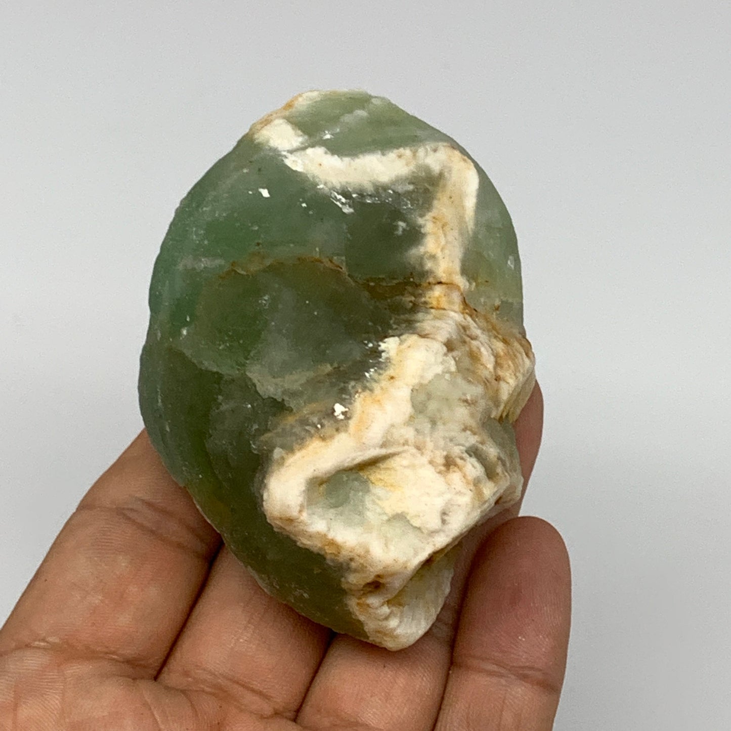 234.1g, 3.2"x2.1"x1.7" Fluorite Tumbled Rough Home Decor @Mexico, B18641