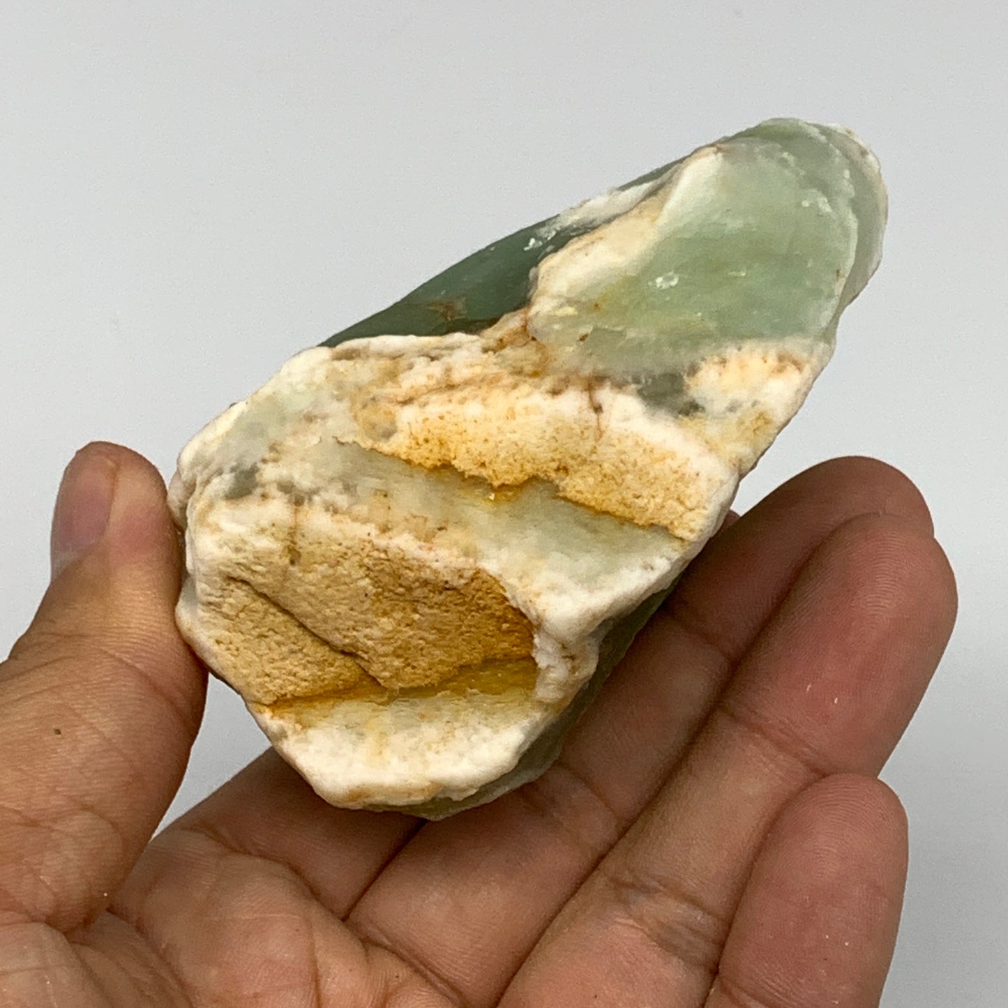 234.1g, 3.2"x2.1"x1.7" Fluorite Tumbled Rough Home Decor @Mexico, B18641