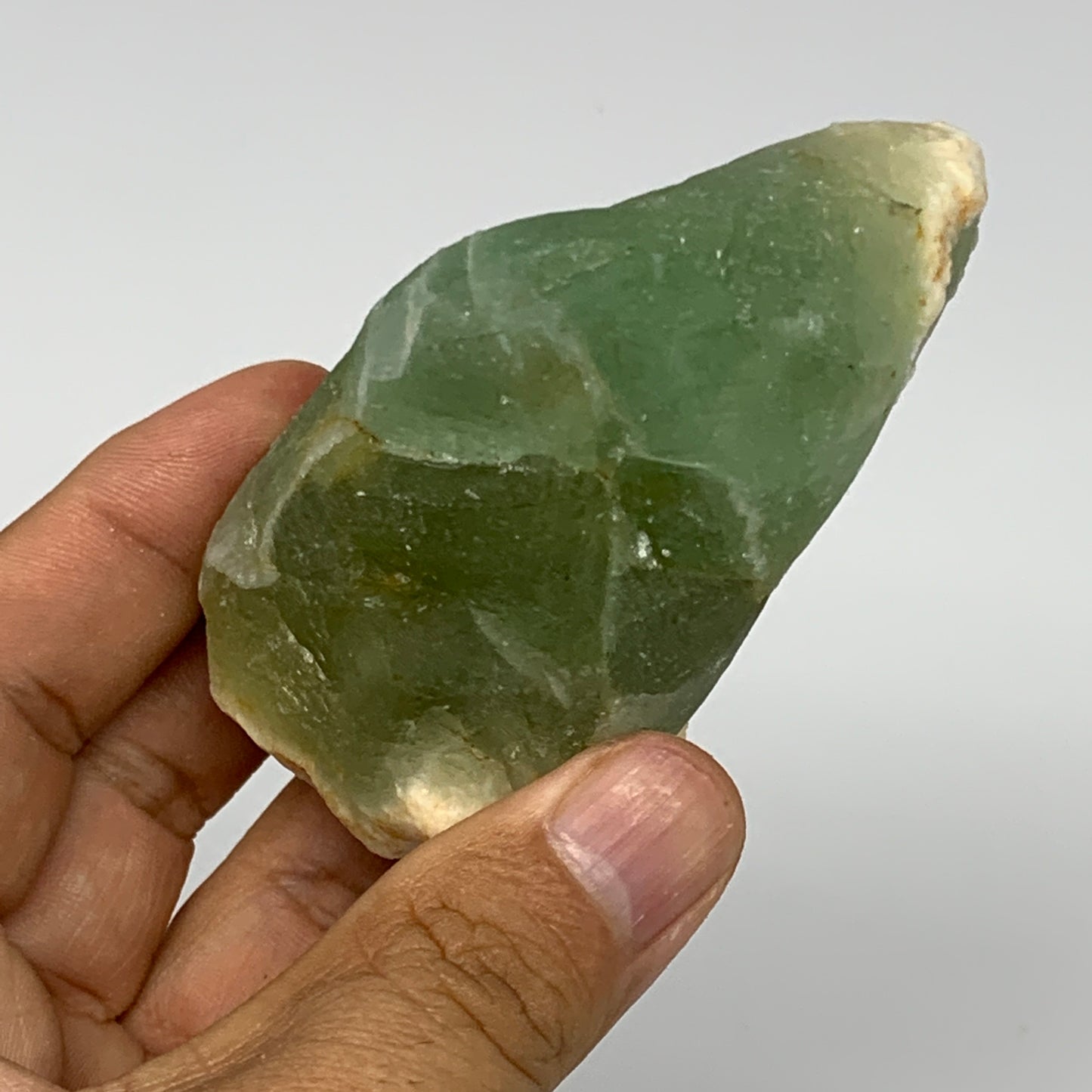 234.1g, 3.2"x2.1"x1.7" Fluorite Tumbled Rough Home Decor @Mexico, B18641