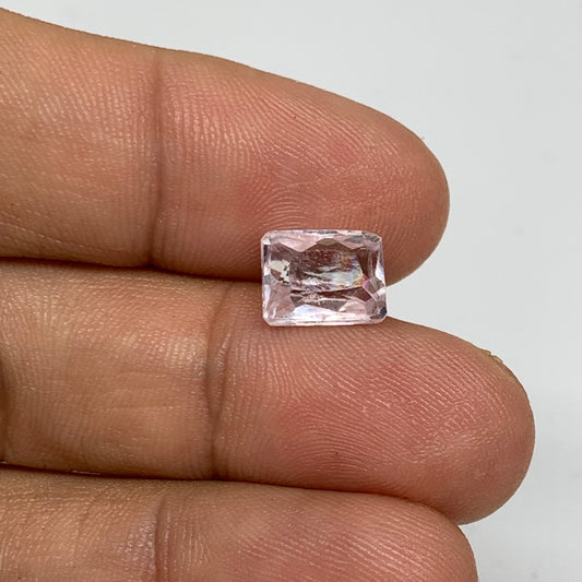 3.23cts, 9mmx7mmx5mm, Kunzite Crystal Facetted Cut Stone @Afghanistan, CTS37