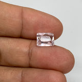 3.23cts, 9mmx7mmx5mm, Kunzite Crystal Facetted Cut Stone @Afghanistan, CTS37