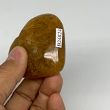 84.8g, 1.9"x2.2"x0.9", Natural Golden Quartz Heart Small Polished Crystal, B2482
