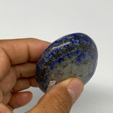 122.9g,2.6"x2"x0.9", Natural Lapis Lazuli Palm Stone @Afghanistan, B26295